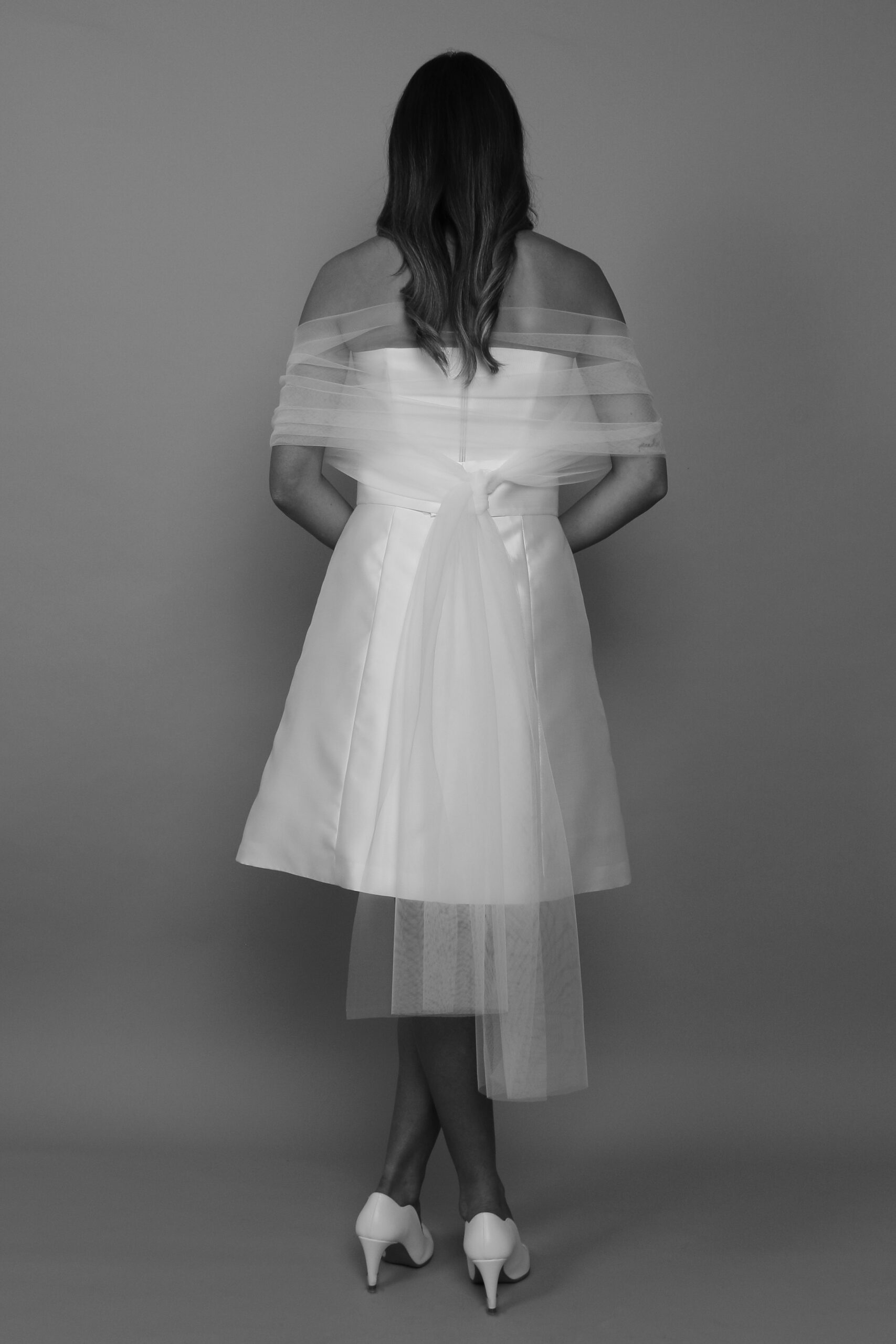 MENTA-Stola in tulle 230x50 cm - immagine 2