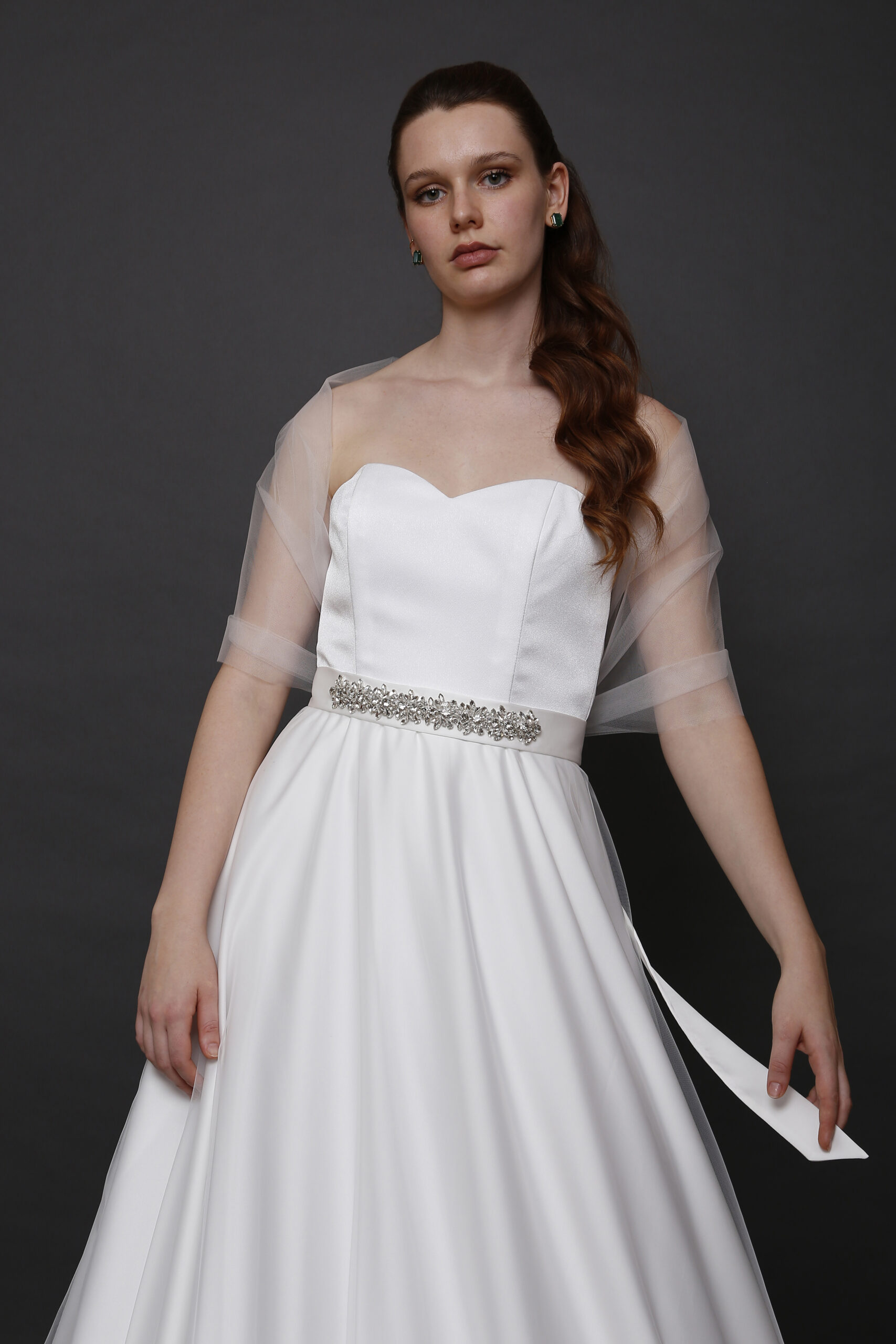 MORA-Stola ad anello in tulle - immagine 3